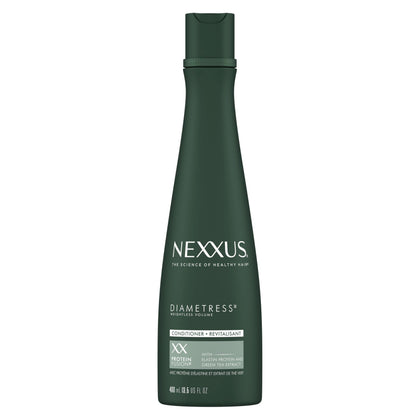Nexxus Diametress front bottle showing clean salon packaging and salon-grade benefit