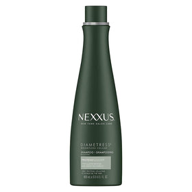 Nexxus DIAMETRESS front packaging showing twin bottles and product benefits