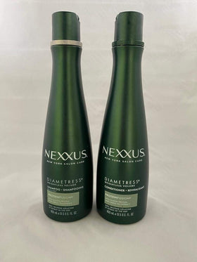 Nexxus Diametress front packaging showing duo bottles and volume benefit