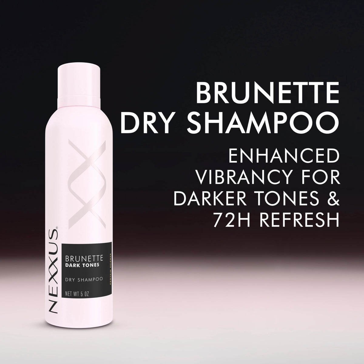 Nexxus applied at roots on dark hair to blend without white cast