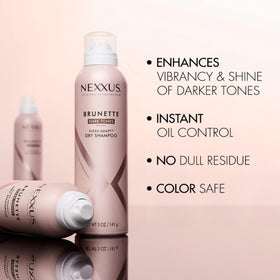 Nexxus placed on bathroom shelf as part of daily refresh routine