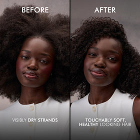 Nexxus shampoo and conditioner on bathroom shelf creating a salon-like routine
