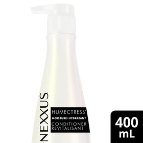 Nexxus HUMECTRESS back label highlighting ingredients and directions