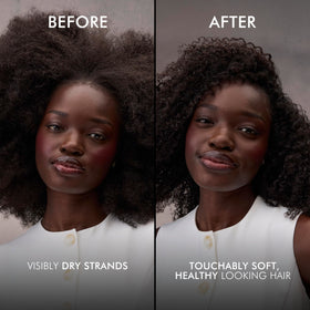 Nexxus Humectress being applied in shower showing quick three-minute routine