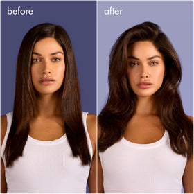 Nexxus Hy‑Volume root‑lift foam dispensed in hand for easy application