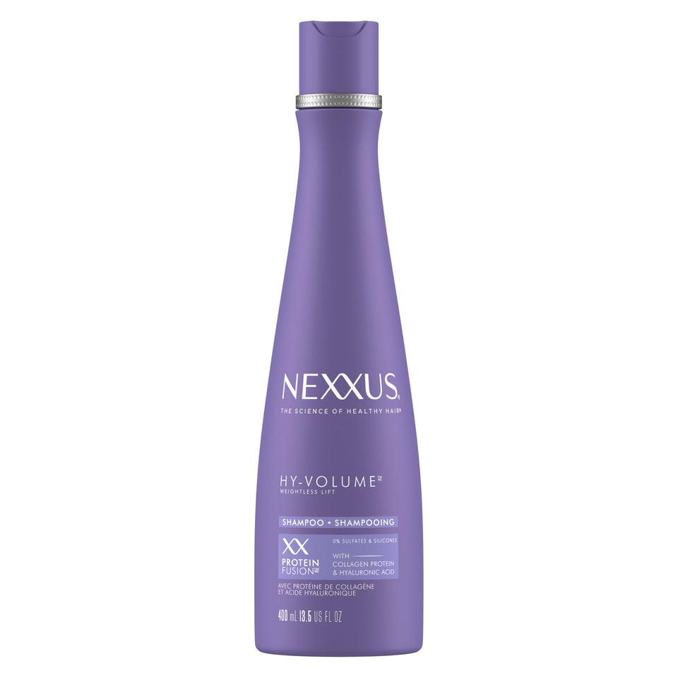 Nexxus front packaging showing product benefit of weightless lift