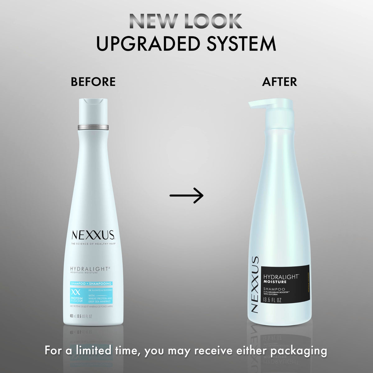 Nexxus Hydralight creamy gel texture highlighting glycerin moisture delivery