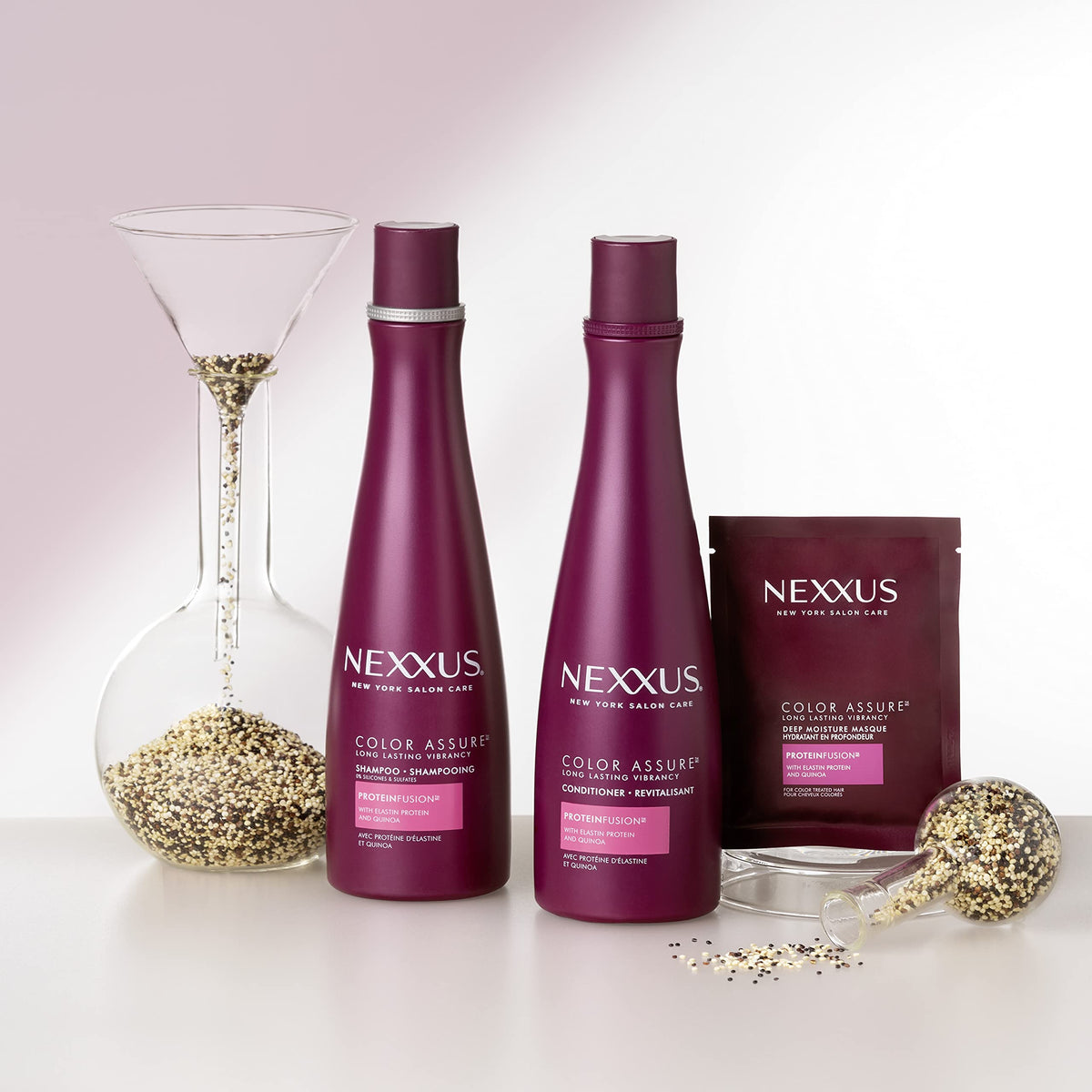 Nexxus quinoa and elastin ingredient shot, restores protein and strength