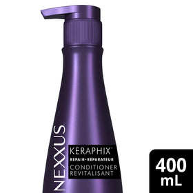 Nexxus back label and ingredients list highlighting KRT technology benefits