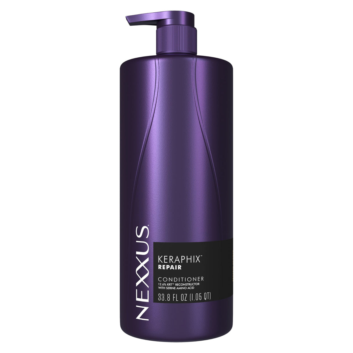 Nexxus front bottle image showing professional repair sizing and confidence
