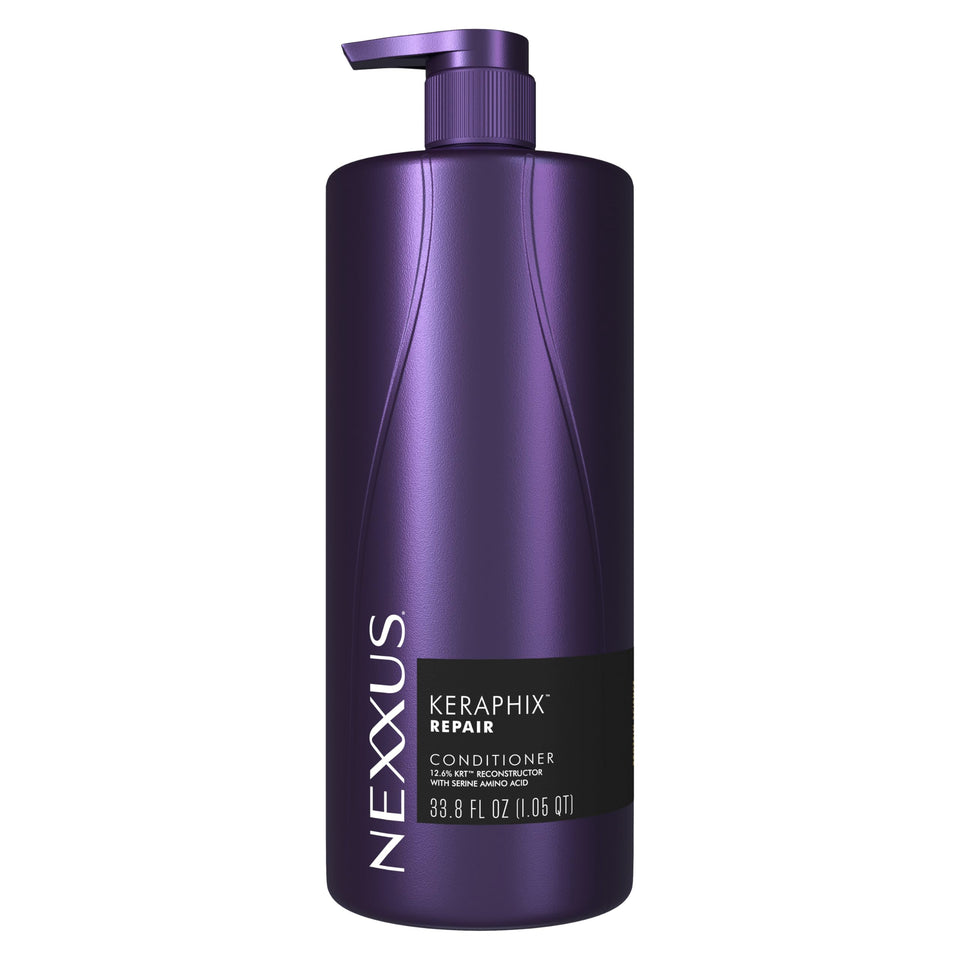 Nexxus front bottle image showing professional repair sizing and confidence