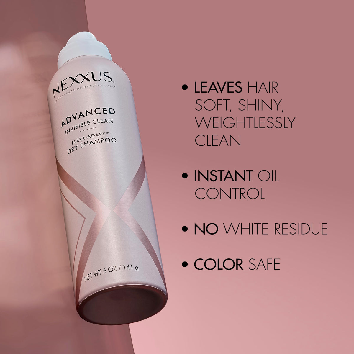 Nexxus in a bathroom scene during morning routine showing time-saving refresh benefit