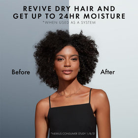 Nexxus shampoo producing rich lather for effective cleansing and freshness