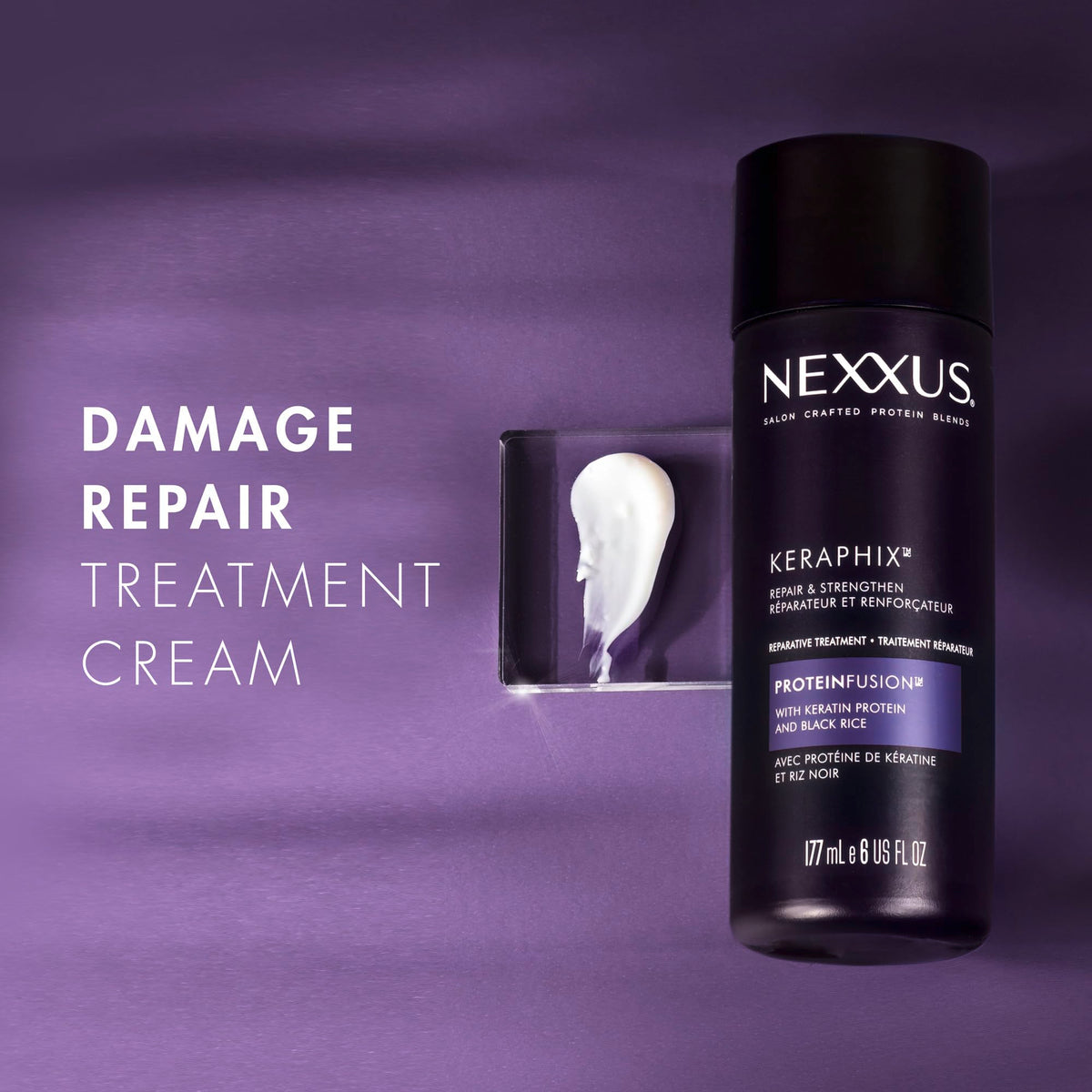 Nexxus styled hair after treatment illustrating improved manageability