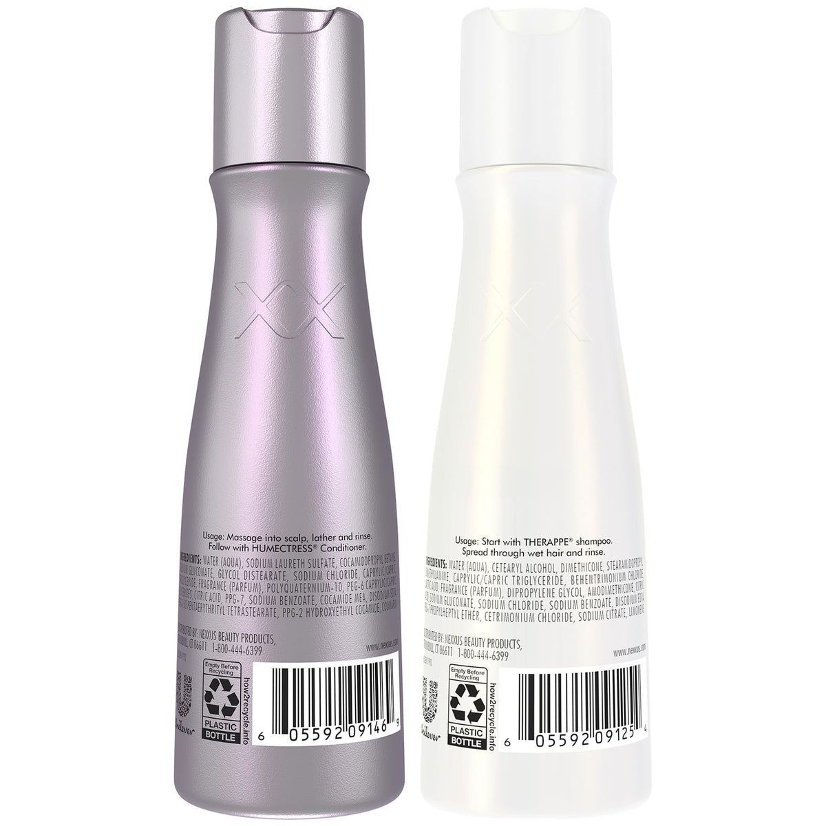 Nexxus Therappe bottle close-up label with protein fusion benefits visible