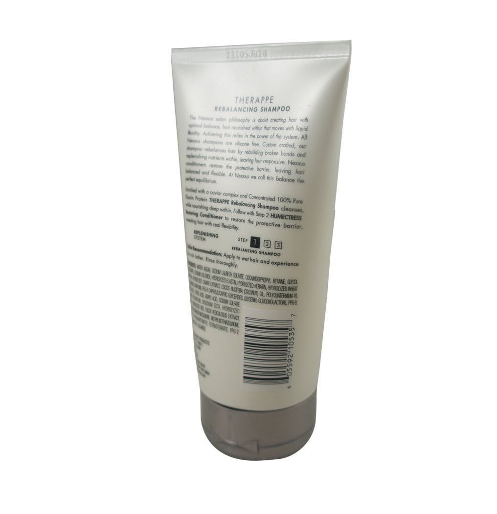Nexxus THERAPPE foam texture close-up illustrating gentle lather and conditioning benefit