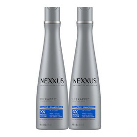 Nexxus Therappe front packaging showing two 13.5 oz bottles and benefits