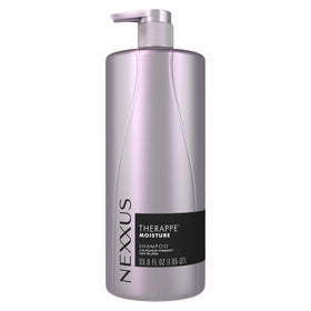 Nexxus Therappe front packaging showing large 33.8 oz bottle for long-lasting use