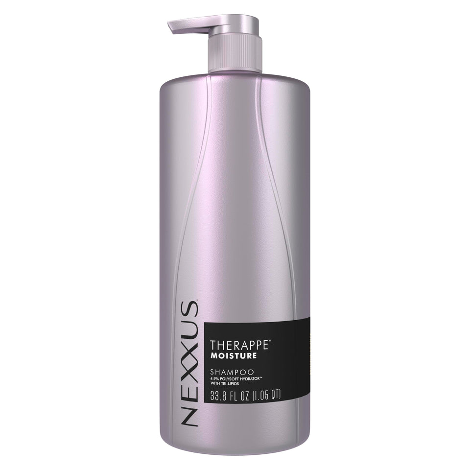 Nexxus Therappe front packaging showing large 33.8 oz bottle for long-lasting use