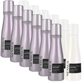 Nexxus front packaging showing travel-size shampoo and conditioner for easy packing