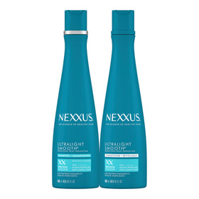 Nexxus front packaging showing shampoo and conditioner for visible styling benefits