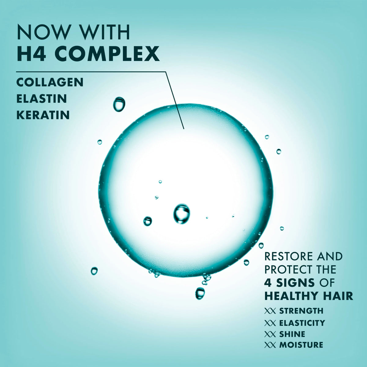 Nexxus before and after hair showing smoother, shinier, frizz‑reduced results
