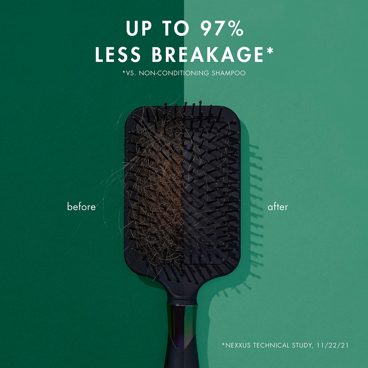 Nexxus conditioner cream texture illustrating lightweight hydration and detangling