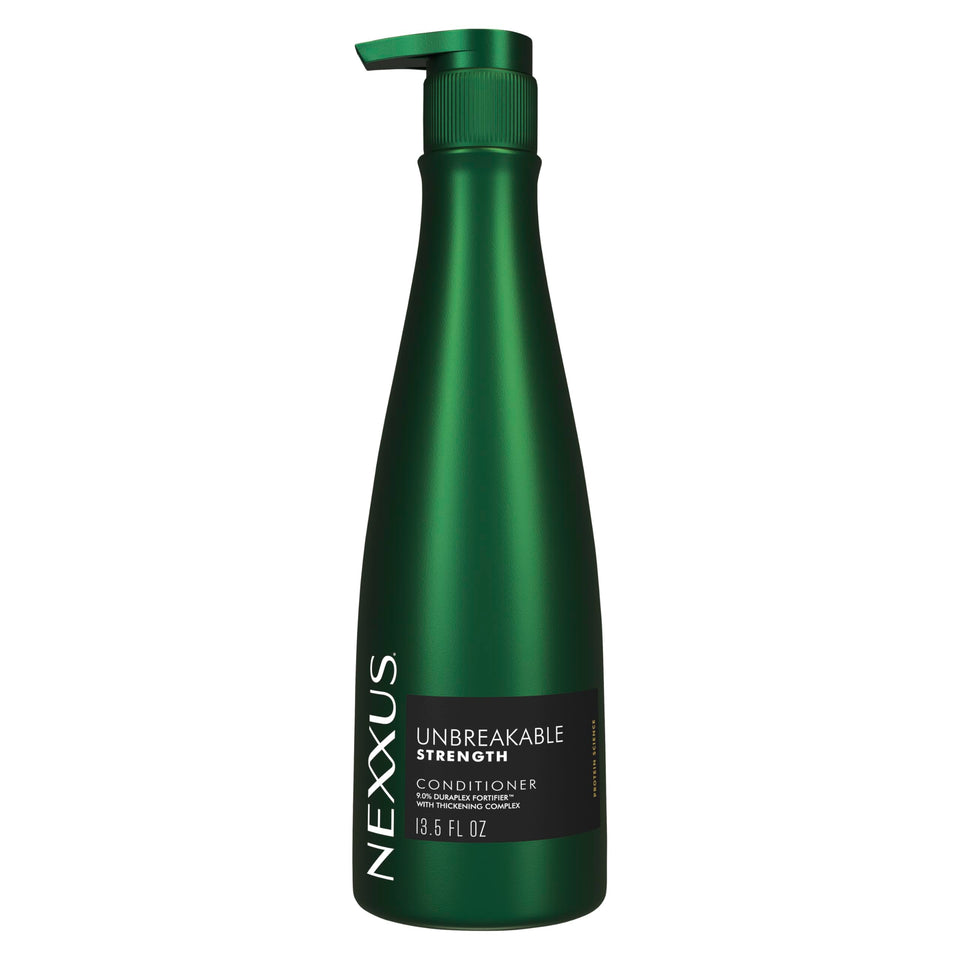 Nexxus bottle front view showing product and salon-grade benefit