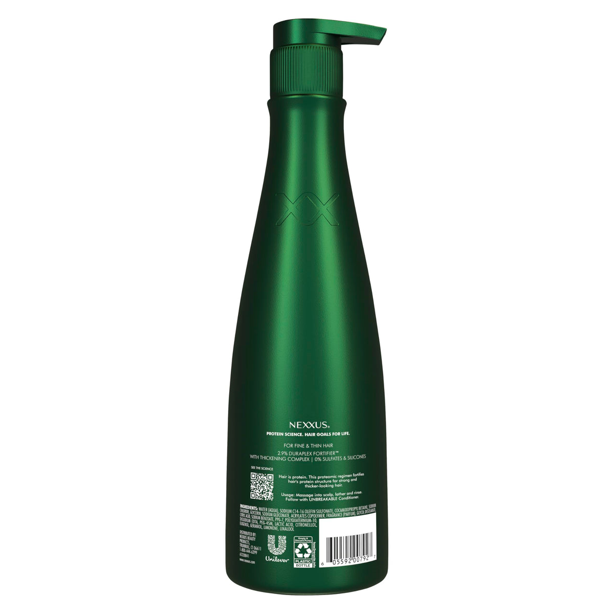Nexxus pump detail for easy dispensing and controlled product use