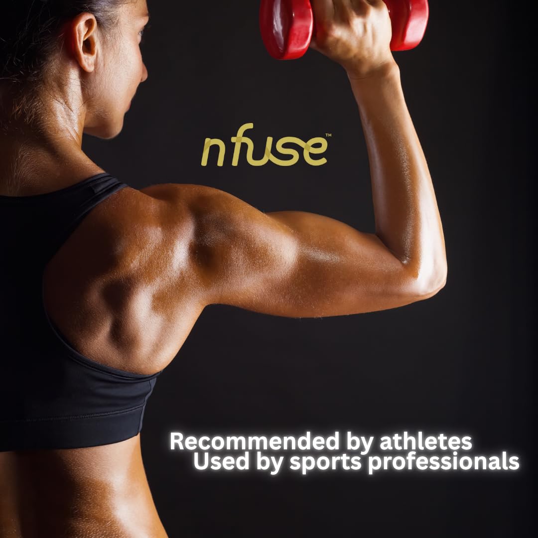 nfuse bottle on bathroom shelf styled for daily ritual and visible accessibility benefit