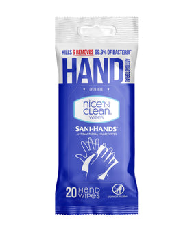 Nice 'N Clean family using wipes in lifestyle scene promoting practical everyday hygiene