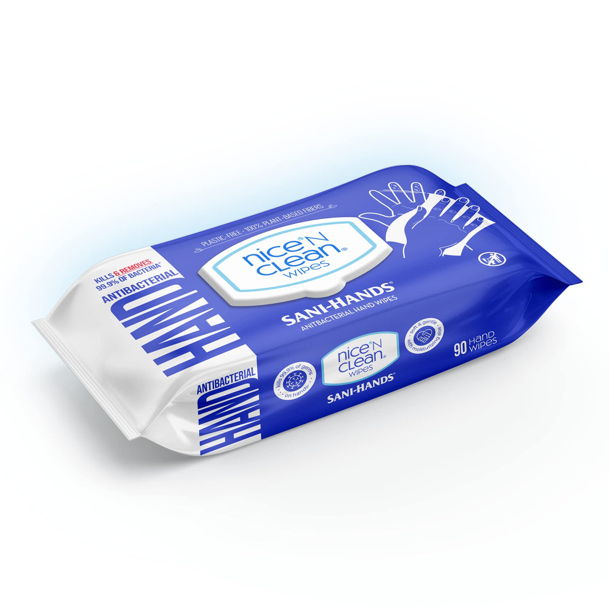 Nice 'N Clean pack next to common items showing compact size advantage