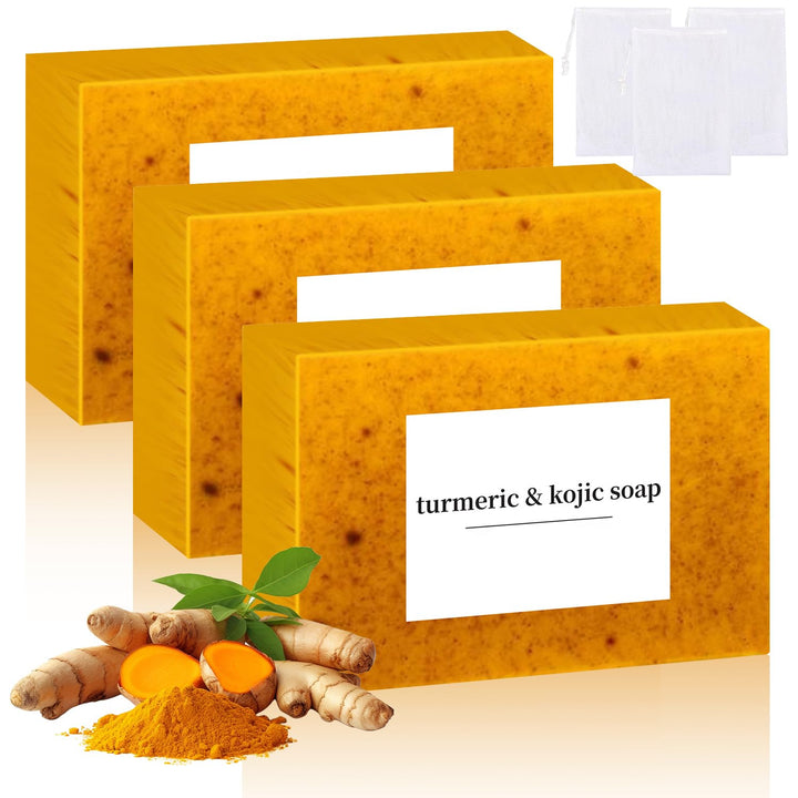 Nicgou front packaging showing lemon turmeric soap benefits and clean design