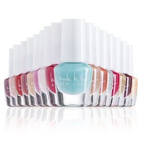 Nicole Miller front box view showing 15 mini polishes and attractive packaging for gifting