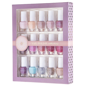 Nicole Miller mini polishes inside travel bag illustrating portability and convenience