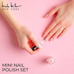Nicole Miller open layout of all mini bottles for selection ease