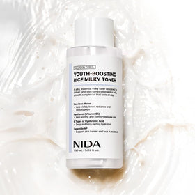 NIDA toner applied on hand, demonstrates quick absorption and glow
