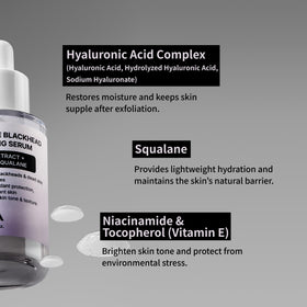 NIDA serum spread on skin close-up demonstrating lightweight hydration