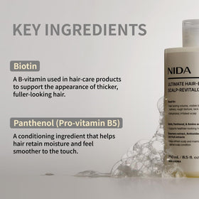 NIDA bottle in hand illustrating dispensing ease and travel-friendly size