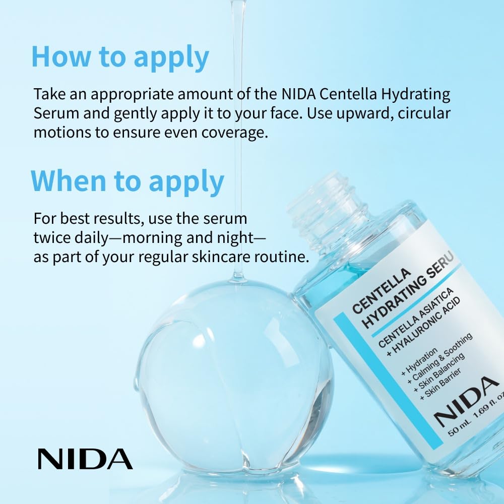 NIDA bottle held in hand for size, gives scale and travel-friendly benefit