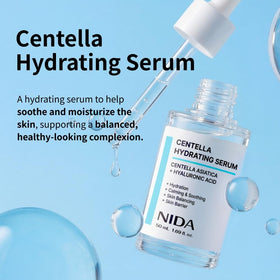 NIDA dropper dispensing clear serum, demonstrates precise application benefit