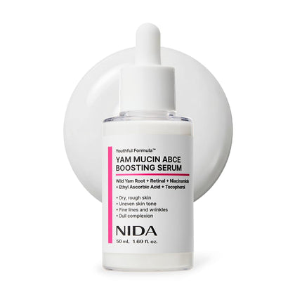 NIDA front packaging showing serum bottle and benefits
