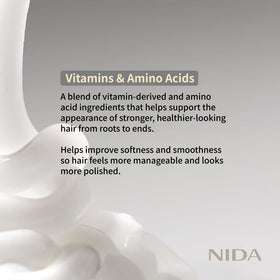 NIDA applying conditioner in shower demonstrating ease of use and improved manageability
