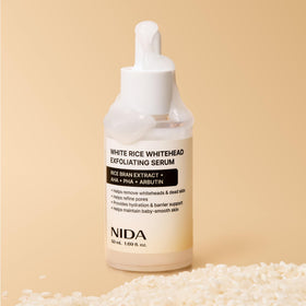 NIDA lifestyle shot of woman applying serum, illustrates smoother skin benefit