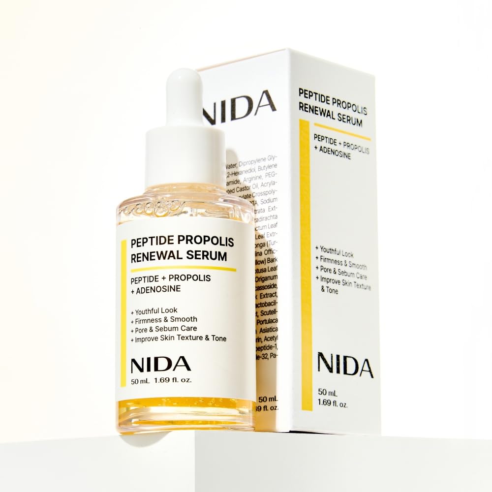 NIDA bottle on bathroom vanity illustrating routine-friendly layering benefit
