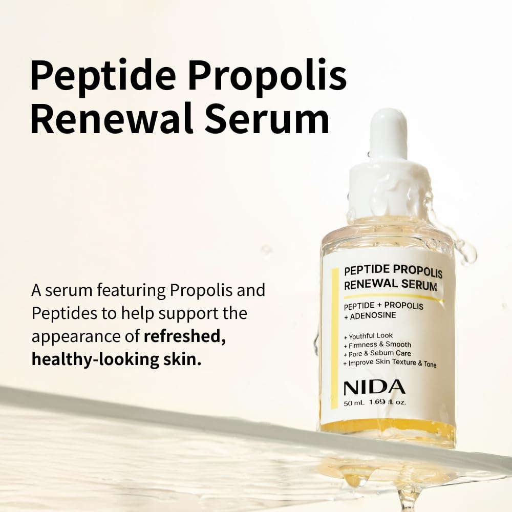 NIDA serum drop texture highlighting silky absorption and lightweight feel