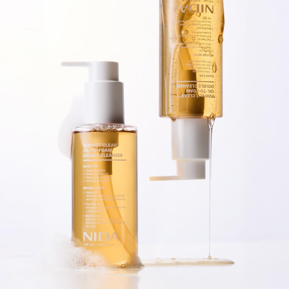 NIDA cleanser in bathroom lifestyle showing daily routine convenience
