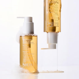 NIDA cleanser in bathroom lifestyle showing daily routine convenience