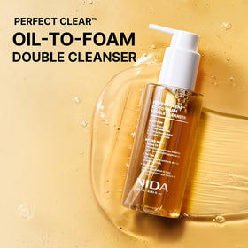 NIDA pump bottle label close-up highlighting product name