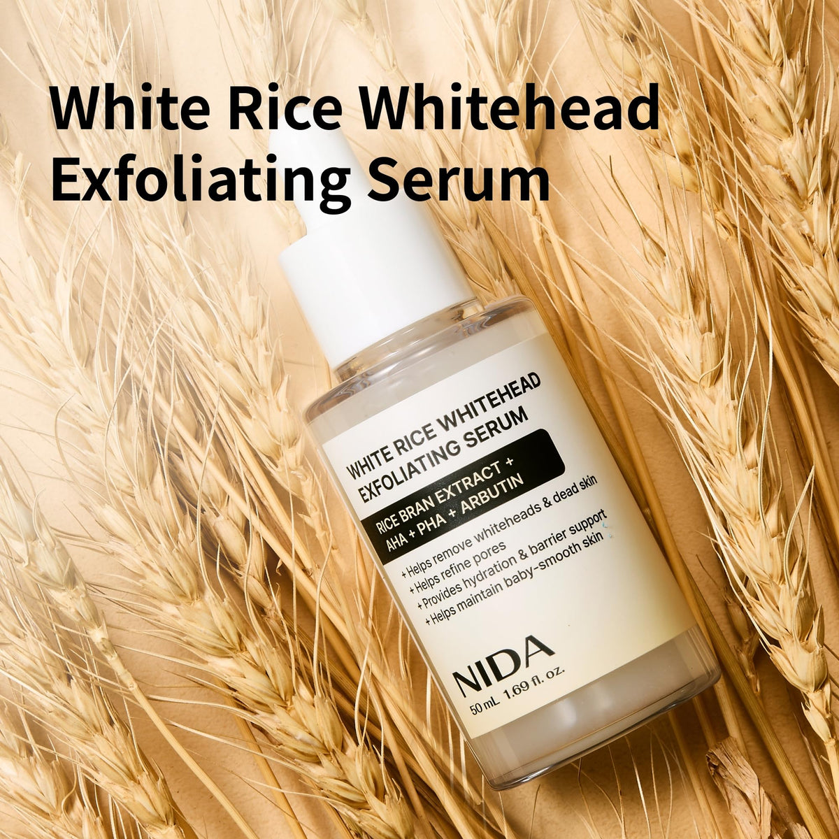 NIDA pipette dispensing serum texture, demonstrates lightweight absorption benefit